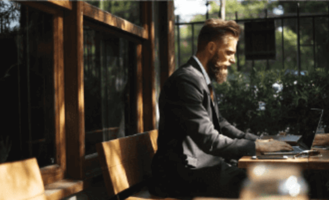 bearded man due diligence